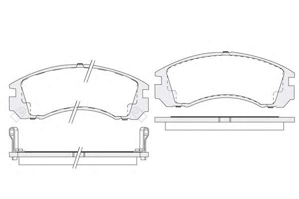 Комплект тормозных колодок, дисковый тормоз