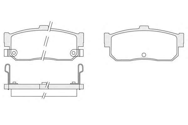 Комплект тормозных колодок, дисковый тормоз