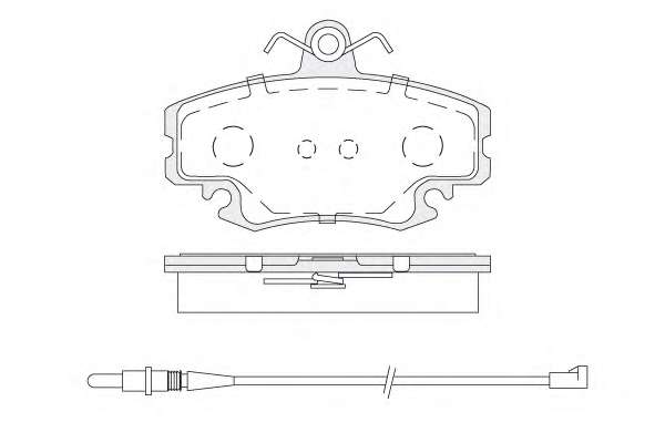 Комплект тормозных колодок, дисковый тормоз