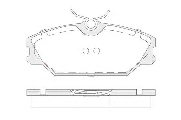 Комплект тормозных колодок, дисковый тормоз