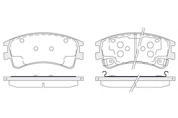 Комплект тормозных колодок, дисковый тормоз