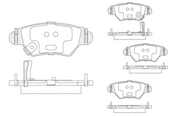 Комплект тормозных колодок, дисковый тормоз