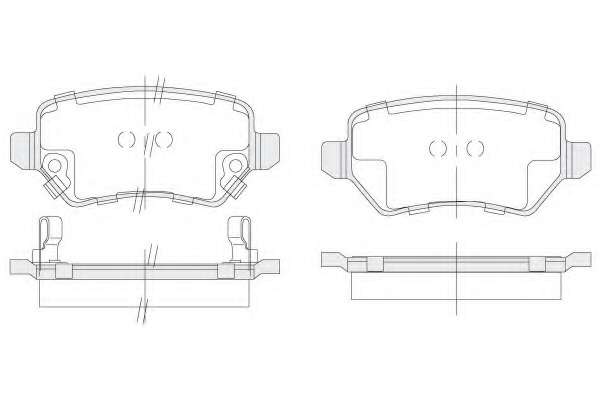 Комплект тормозных колодок, дисковый тормоз