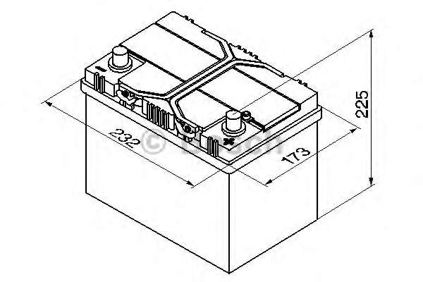 Акумулятор Bosch 12В/60Аг/540А/14,11кг