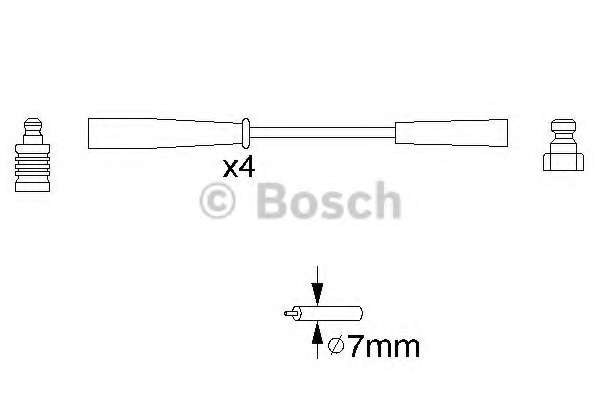 BOSCH B817 дроти високого напруги (D50/40/40/40) RENAULT Laguna VOLVO S40/V40 (4шт)
