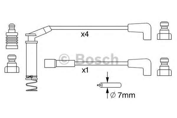 BOSCH B249 дроти високого напруги OPEL ASTRA 1.6