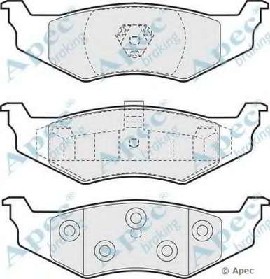Комплект тормозных колодок, дисковый тормоз