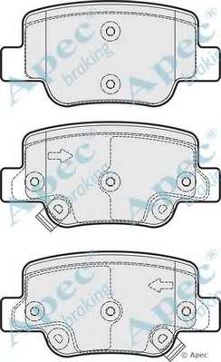 Комплект тормозных колодок, дисковый тормоз