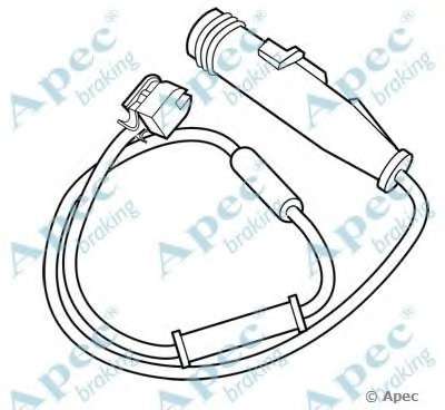 Указатель износа, накладка тормозной колодки