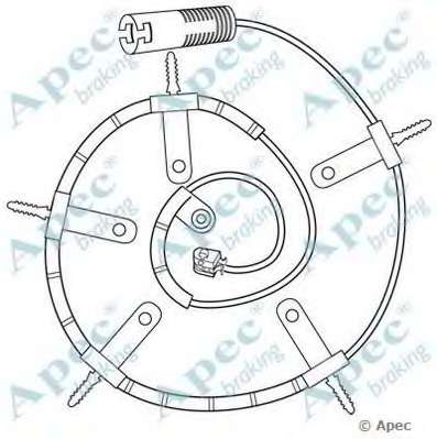 Указатель износа, накладка тормозной колодки