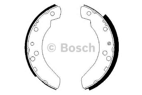 BOSCH FORD Щоки гальмівні задні Transit 1,6/2,0/2,5 85-92