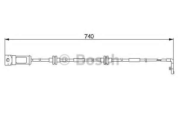 Сигнализатор, износ тормозных колодок