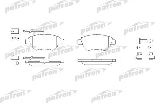 Комплект тормозных колодок, дисковый тормоз