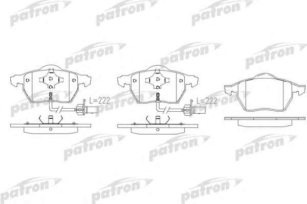 Комплект тормозных колодок, дисковый тормоз