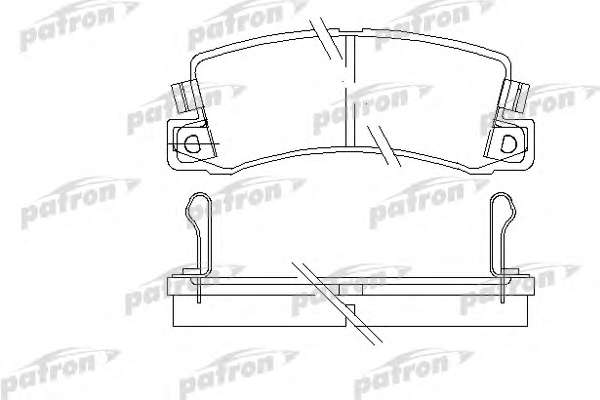 Комплект тормозных колодок, дисковый тормоз