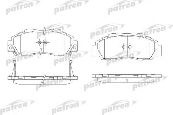 Комплект тормозных колодок, дисковый тормоз