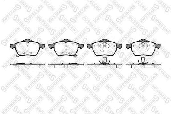 Комплект тормозных колодок, дисковый тормоз