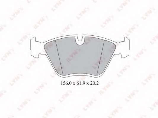 Комплект тормозных колодок, дисковый тормоз