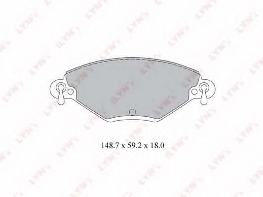 Комплект тормозных колодок, дисковый тормоз