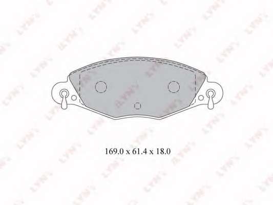 Комплект тормозных колодок, дисковый тормоз