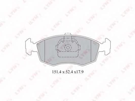 Комплект тормозных колодок, дисковый тормоз