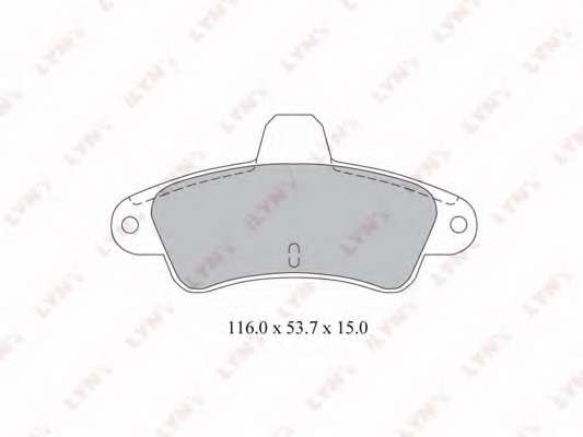 Комплект тормозных колодок, дисковый тормоз
