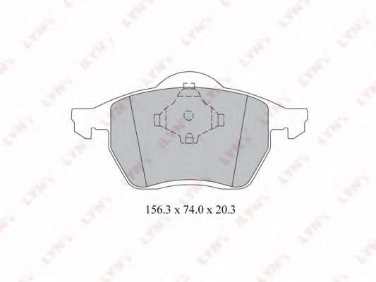 Комплект тормозных колодок, дисковый тормоз