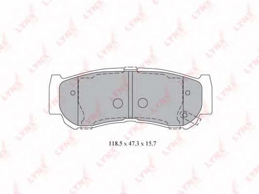 Комплект тормозных колодок, дисковый тормоз