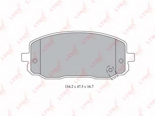 Комплект тормозных колодок, дисковый тормоз