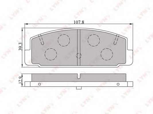 Комплект тормозных колодок, дисковый тормоз