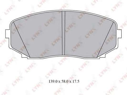 Комплект тормозных колодок, дисковый тормоз