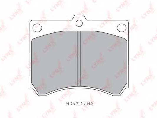 Комплект тормозных колодок, дисковый тормоз