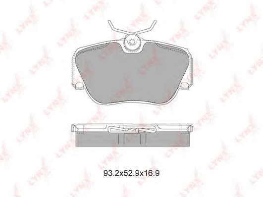 Комплект тормозных колодок, дисковый тормоз