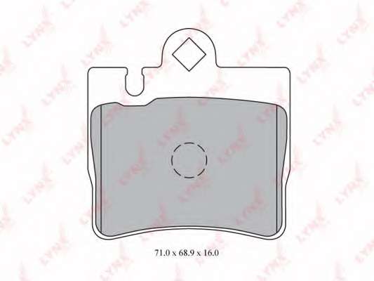 Комплект тормозных колодок, дисковый тормоз