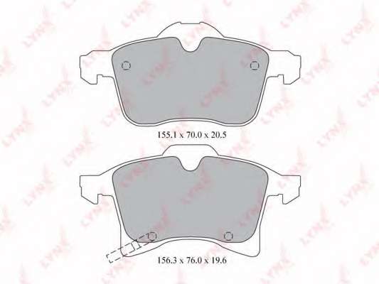 Комплект тормозных колодок, дисковый тормоз
