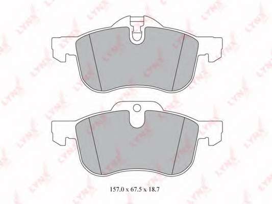 Комплект тормозных колодок, дисковый тормоз