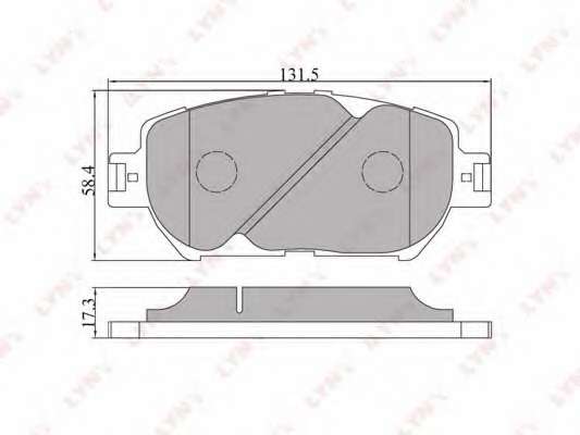 Комплект тормозных колодок, дисковый тормоз