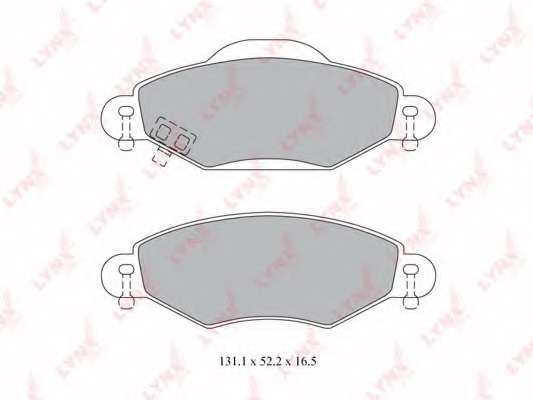 Комплект тормозных колодок, дисковый тормоз