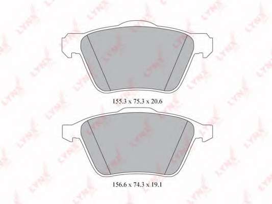 Комплект тормозных колодок, дисковый тормоз