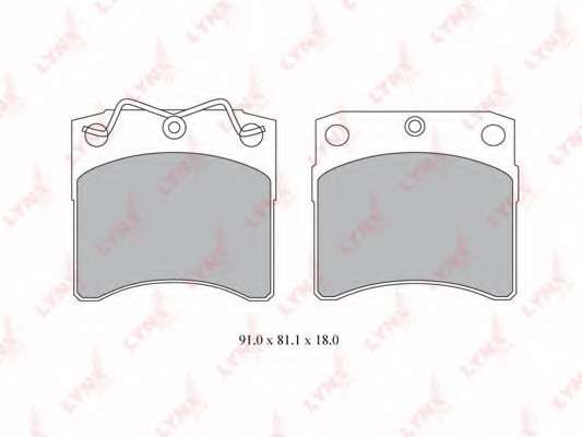 Комплект тормозных колодок, дисковый тормоз