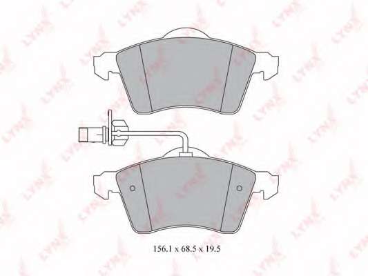 Комплект тормозных колодок, дисковый тормоз