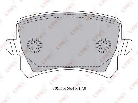 Комплект тормозных колодок, дисковый тормоз