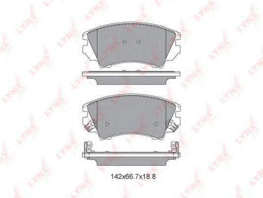 Комплект тормозных колодок, дисковый тормоз