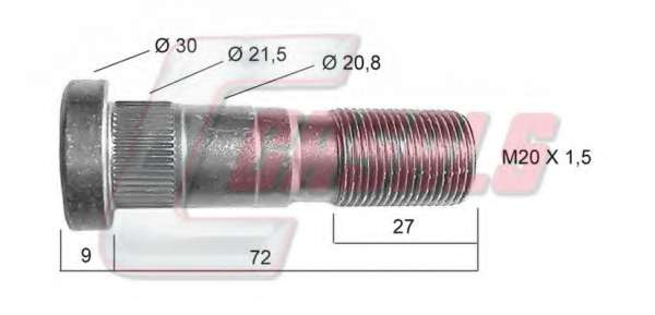 Болт кріплення колеса