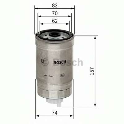 BOSCH N4194 H=155mm фільтр паливний диз.(вкрутивши.) CITROEN Jumper 2,8 FIAT PEUGEOT LANCIA 2,4TD