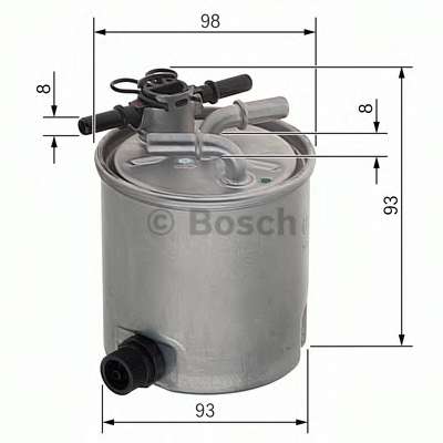 BOSCH N2072 фільтр паливний DACIA Logan 1.5 Dci