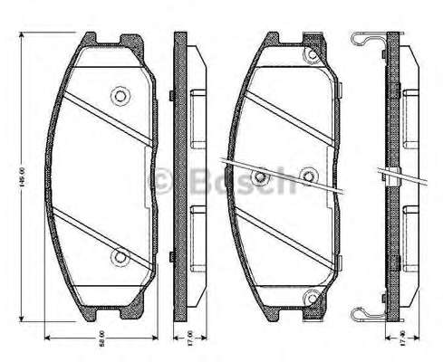 Комплект тормозных колодок, дисковый тормоз