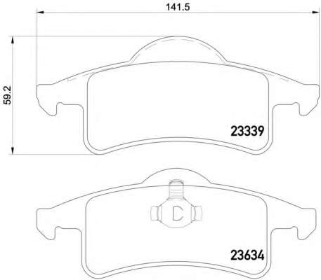 Колодки гальмівні дискові комплект задні