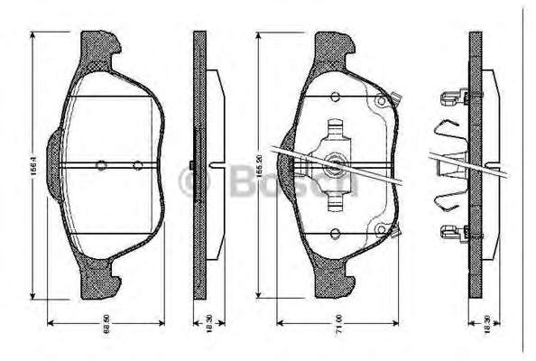 Комплект тормозных колодок, дисковый тормоз