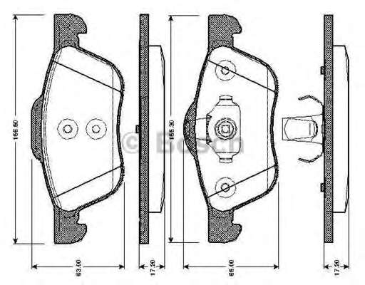 Комплект тормозных колодок, дисковый тормоз